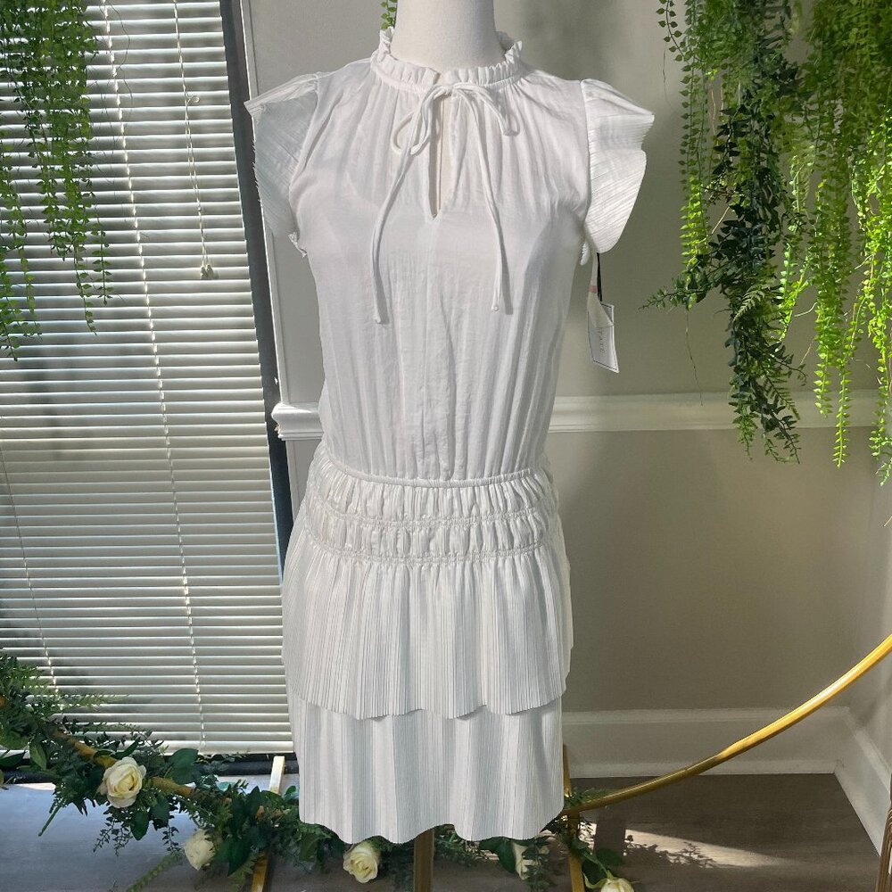 1. State | Ruffle Dress in Soft Ecru